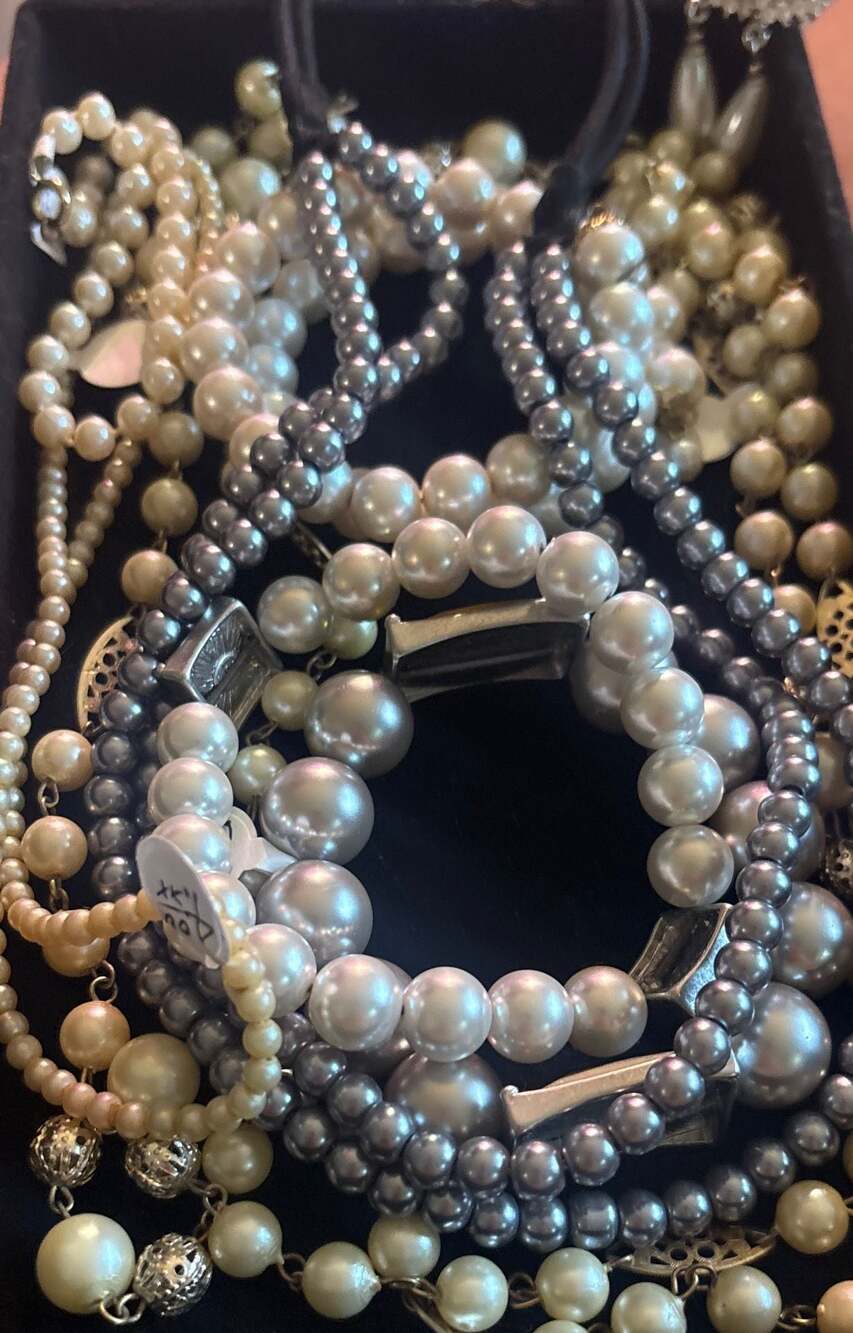 Endless Double Strand Freshwater Gunmetal Blue Pearl Necklace